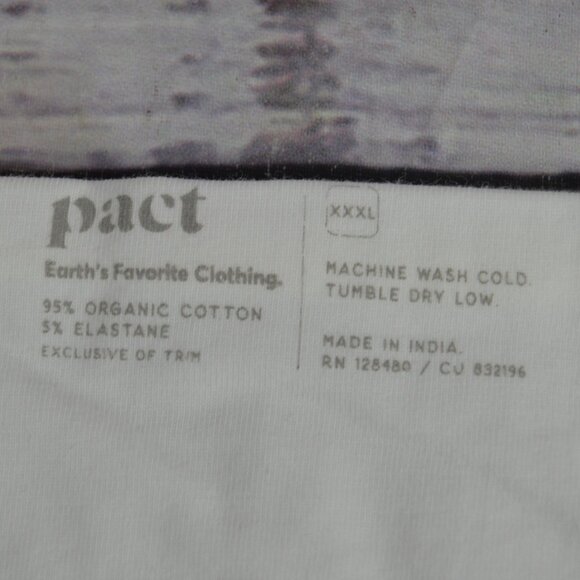 Pact Cotton Everyday Shelf Bra Camisole 3-Pack White Organic Size 3X NEW - Picture 6 of 13
